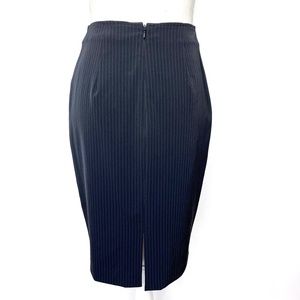 Isabel Ardee Black Pinstripe Pencil Skirt Business Suit Skirt